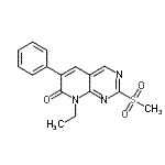 CAS 登录号：214983-22-9， 8-乙基-2-(甲基磺酰基)-6-苯基吡啶并[2,3-d]嘧啶-7(8H)-酮