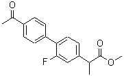 CAS 登录号：215175-83-0， 2-(4'-乙酰基-2-氟-4-联苯基)丙酸甲酯