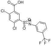CAS#: 21525-24-6, 2,4-Dichloro-5-(3-Trifluoromethyl-Phenylsulfamoyl)-Benzoic Acid