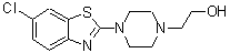 CAS 登录号：215434-50-7， 2-[4-(6-氯-1,3-苯并噻唑-2-基)-1-哌嗪基]乙醇