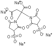 CAS 登录号：215597-96-9， 2,2-二(2,5-二氧代-3-磺酸-1-吡咯烷基)琥珀酸四钠盐