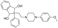 CAS 登录号：21569-35-7， 2-[2-[4-(4-甲氧基苯基)-1-哌嗪基]乙基]-2-苯基-1,3-茚满二醇