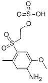 CAS 登录号：21635-69-8， 2-[(4-氨基-5-甲氧基-2-甲基苯基)磺酰基]-乙醇 1-(氢硫酸酯)