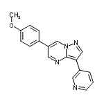 CAS#: 216661-72-2, 6-(4-Methoxyphenyl)-3-(3-Pyridinyl)Pyrazolo[1,5-a]Pyrimidine