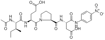 CAS 登录号：216757-29-8， (4S)-4-[[(2S,3S)-2-乙酰氨基-3-甲基戊酰基]氨基]-5-[(2S)-2-[[(2S)-4-羟基-1-[(4-硝基苯基)氨基]-1,4-二氧代丁烷-2-基]氨基甲酰]吡咯烷-1-基]-5-氧代戊酸