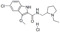 CAS#: 21716-65-4, 5-Chloro-N-[(1-Ethyl-2-Pyrrolidinyl)Methyl]-3-Methoxy-1H-Indole-2-Carboxamide Hydrochloride
