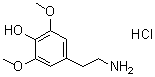 CAS#: 2176-14-9, 4-(2-Aminoethyl)-2,6-Dimethoxyphenol Hydrochloride (1:1)