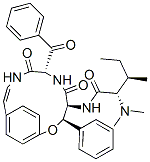 CAS#: 21761-48-8, (2S,3R)-N-[(3R,4S,7S)-7-Benzoyl-5,8-Dioxo-3-Phenyl-2-Oxa-6,9-Diazabicyclo[10.2.2]Hexadeca-10,12,14(1),15-Tetren-4-Yl]-2-(Dimethylamino)-3-Methylpentanamide