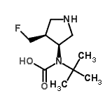 CAS#: 218281-40-4, [(3S,4S)-4-(Fluoromethyl)-3-Pyrrolidinyl](2-Methyl-2-Propanyl)Carbamic Acid