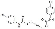CAS 登录号:21840-68-6, 二(4-氯苯基氨基甲酸) 2-丁炔-1,4-二基酯