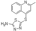 CAS#: 219719-19-4, 5-[(2-Methyl-4-Quinolinyl)Sulfanyl]-1,3,4-Thiadiazol-2-Amine