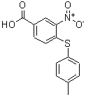 CAS 登录号：219929-89-2， 4-[(4-甲基苯基)硫基]-3-硝基苯甲酸