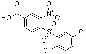 CAS 登录号：219930-11-7， 4-[(2,5-二氯苯基)磺酰基]-3-硝基苯甲酸