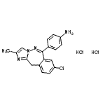 CAS#: 220445-20-5, 4-(8-Chloro-2-Methyl-11H-Imidazo[1,2-c][2,3]Benzodiazepin-6-Yl)Aniline Dihydrochloride