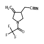CAS#: 220951-48-4, [4-Methylene-1-(Trifluoroacetyl)-3-Pyrrolidinyl]Acetonitrile
