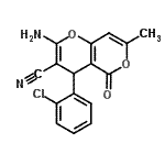 CAS#: 220986-34-5, 2-Amino-4-(2-Chlorophenyl)-7-Methyl-5-Oxo-4H,5H-Pyrano[4,3-b]Pyran-3-Carbonitrile