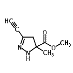 CAS#: 221100-78-3, Methyl 3-Ethynyl-5-Methyl-4,5-Dihydro-1H-Pyrazole-5-Carboxylate