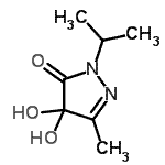 CAS#: 221325-62-8, 4,4-Dihydroxy-2-Isopropyl-5-Methyl-2,4-Dihydro-3H-Pyrazol-3-One