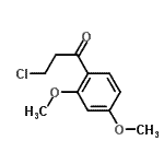 CAS 登录号：22174-32-9， 3-氯-1-(2,4-二甲氧基苯基)-1-丙酮