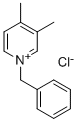 CAS 登录号:22185-44-0, 3,4-二甲基-1-(苯基甲基)吡啶鎓氯化物