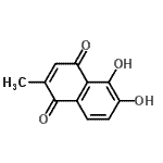 CAS#: 22273-47-8, 5,6-Dihydroxy-2-Methyl-1,4-Naphthoquinone
