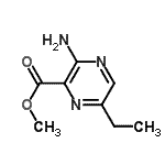 CAS 登录号：2231-51-8， 甲基3-氨基-6-乙基-2-吡嗪羧酸酯