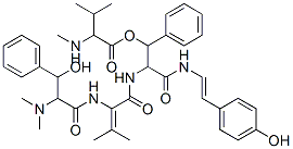 CAS#: 22326-90-5, 3-Methyl-2-(Methylamino)Butanoic Acid 1-Phenyl-3-[2-(4-Hydroxyphenyl)Ethenylamino]-3-Oxo-2-[[2-[(3-Hydroxy-3-Phenyl-2-(Dimethylamino)-1-Oxopropyl)Amino]-3-Methyl-1-Oxo-2-Butenyl]Amino]Propyl Ester