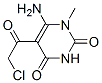 CAS 登录号：22365-19-1， 6-氨基-5-(氯乙酰基)-1-甲基嘧啶-2,4(1H,3H)-二酮