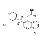 CAS#: 223671-06-5, 1-[4-Chloro-7-(4-Morpholinylsulfonyl)-1-Isoquinolinyl]Guanidine Hydrochloride (1:1)
