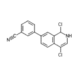 CAS#: 223671-44-1, 3-(1,4-Dichloro-1,2-Dihydro-7-Isoquinolinyl)Benzonitrile