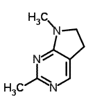 CAS#: 22386-80-7, 2,7-Dimethyl-6,7-Dihydro-5H-Pyrrolo[2,3-d]Pyrimidine