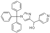 CAS 登录号:224168-75-6, 4-吡啶基(1-三苯甲基-1H-咪唑-4-基)甲醇
