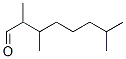 CAS 登录号：22418-71-9， 2,3,7-三甲基辛醛