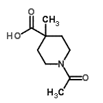 CAS#: 225240-67-5, 1-Acetyl-4-Methyl-4-Piperidinecarboxylic Acid