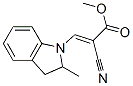 CAS 登录号:22560-84-5, 2-氰基-3-(2,3-二氢-2-甲基-1H-吲哚-1-基)丙烯酸甲酯