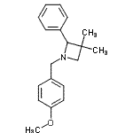 CAS 登录号：22606-98-0， 1-(4-甲氧基苄基)-3,3-二甲基-2-苯基吖丁啶