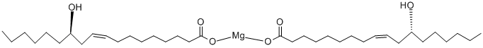 CAS 登录号：22677-47-0， (9Z,12R)-12-羟基-9-十八碳烯酸镁盐(2:1)