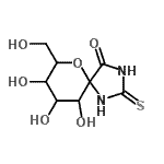 CAS#: 227458-60-8, 8,9,10-Trihydroxy-7-(Hydroxymethyl)-2-Thioxo-6-Oxa-1,3-Diazaspiro[4.5]Decan-4-One