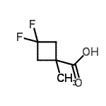 CAS 登录号：227607-43-4， 3,3-二氟-1-甲基环丁烷羧酸