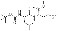 CAS 登录号：2280-69-5， N-{[(2-甲基-2-丙基)氧基]羰基}-L-亮氨酰-L-蛋氨酸甲酯