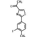 CAS#: 228581-94-0, 1-[2-(3-Fluoro-4-Methylphenyl)-1,3-Thiazol-4-Yl]Ethanone