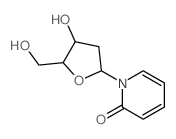 CAS 登录号:22969-05-7, 1-(2-脱氧-beta-D-呋喃核糖基)-2(1H)-吡啶酮