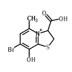 CAS#: 22989-29-3, 7-Bromo-3-Carboxy-8-Hydroxy-5-Methyl-2,3-Dihydro[1,3]Thiazolo[3,2-a]Pyridin-4-Ium