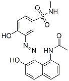 CAS#: 23104-75-8, N-[(8Z)-8-[[2-Hydroxy-5-(Methylsulfamoyl)Phenyl]Hydrazinylidene]-7-Oxo-Naphthalen-1-Yl]Acetamide