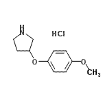 CAS#: 23123-09-3, 3-(4-Methoxyphenoxy)Pyrrolidine Hydrochloride (1:1)