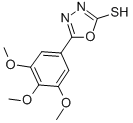 CAS#: 23269-92-3, 5-(3,4,5-Trimethoxy-Phenyl)-[1,3,4]Oxadiazole-2-Thiol