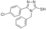 CAS 登录号：23282-92-0， 4-苄基-5-(4-氯-苯基)-4H-[1,2,4]三唑-3-硫醇