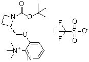 CAS#: 233766-75-1, N,N,N-Trimethyl-3-{[(2S)-1-{[(2-Methyl-2-Propanyl)Oxy]Carbonyl}-2-Azetidinyl]Methoxy}-2-Pyridinaminium Trifluoromethanesulfonate