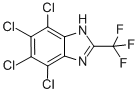 CAS 登录号:2338-29-6, 4,5,6,7-四氯-2-(三氟甲基)-1H-苯并咪唑