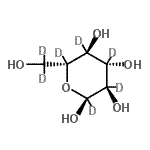 CAS#: 23403-54-5, alpha-D-(C<Sup>1</Sup>,C<Sup>2</Sup>,C<Sup>3</Sup>,C<Sup>4</Sup>,C<Sup>6</Sup>,C<Sup>6</Sup>,5-<Sup>2</Sup>H<Sub>7</Sub>)Glucopyranose